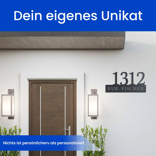 Nummer und Name - Hausnummer