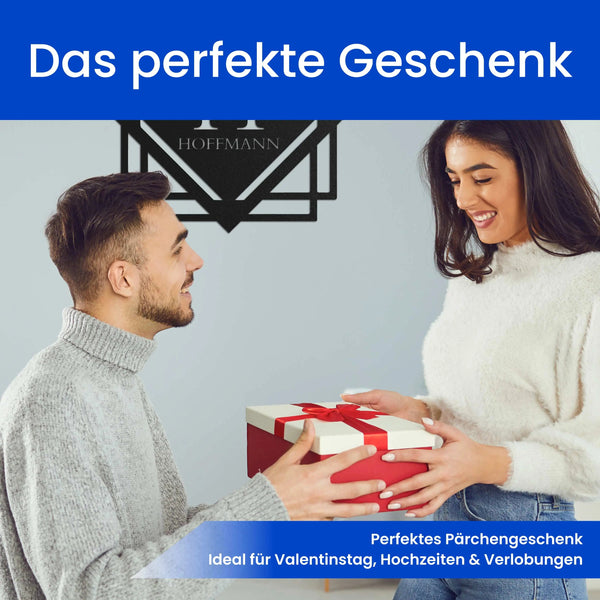 Monogramm im abstraktem Schild - Monogramm