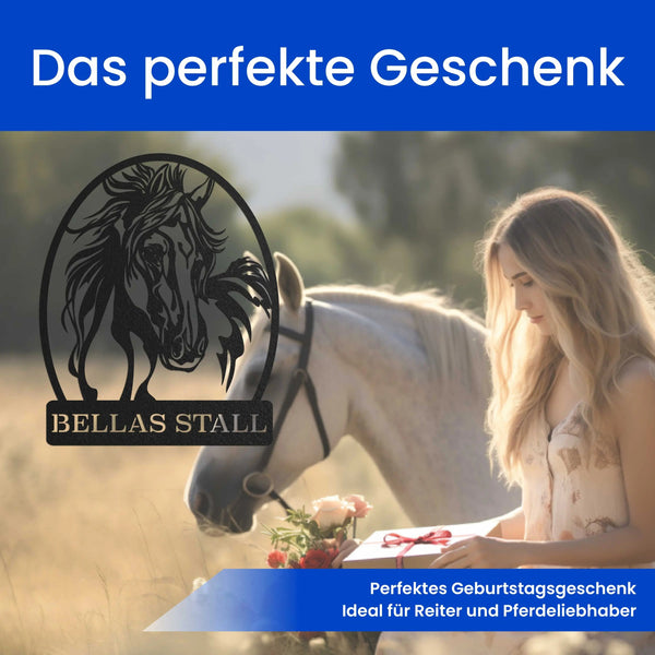 Wildes Pferd - Pferde Schild