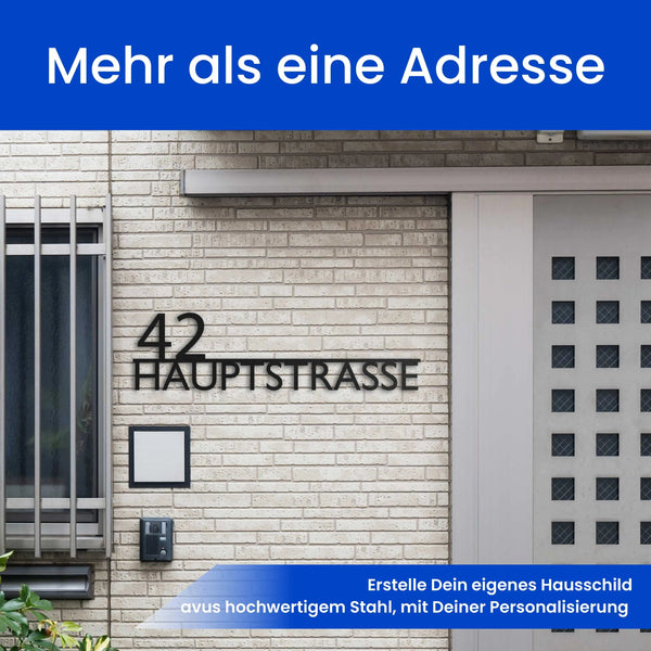 Modernes Straßenschild (Links) - Straßenschild