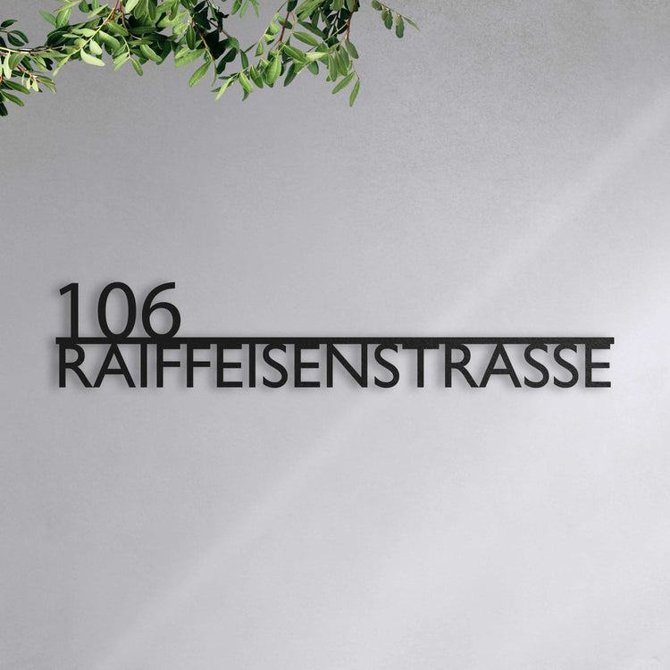 Modernes Straßenschild (Links)