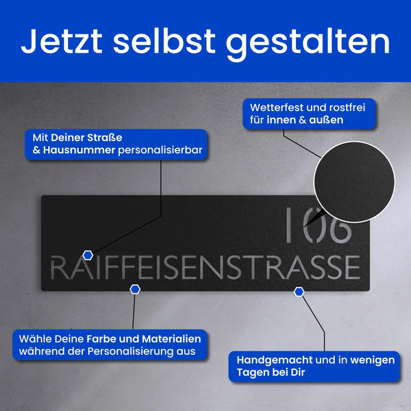 Modernes Straßenschild (Schild) - Straßenschild