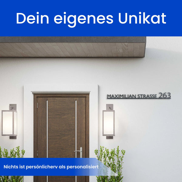 Modernes Straßenschild Gerade - Straßenschild