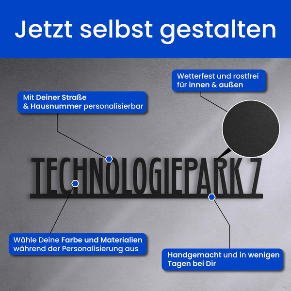 Straßenschild Modern - Straßenschild