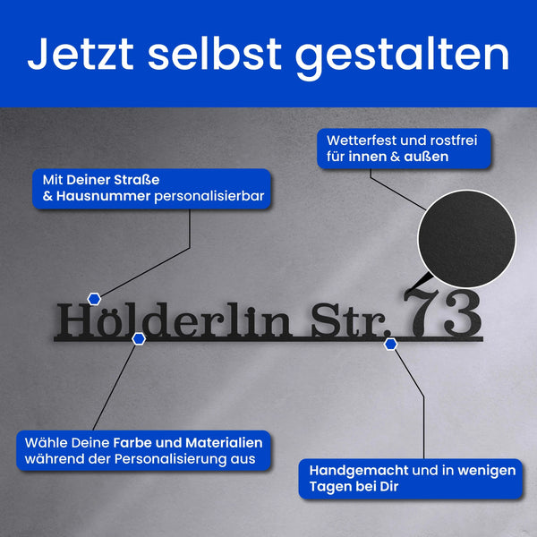Straßenschild groß/klein - Straßenschild