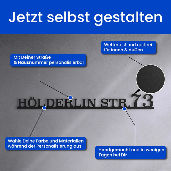 Gerades Straßenschild - Straßenschild