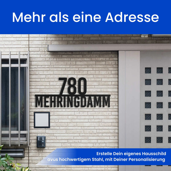 Zentriertes, Modernes Straßenschild - Straßenschild
