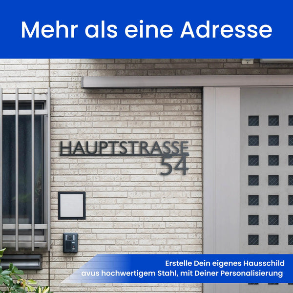 Modernes Straßenschild (Unten) - Straßenschild