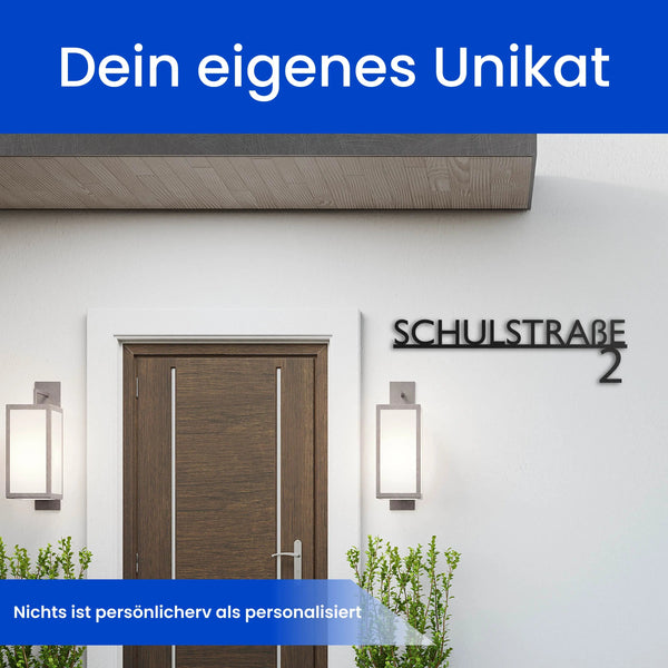 Modernes Straßenschild (Unten) - Straßenschild