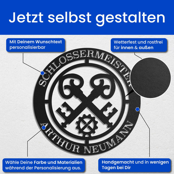 Schlosser - Zunft-Schilder