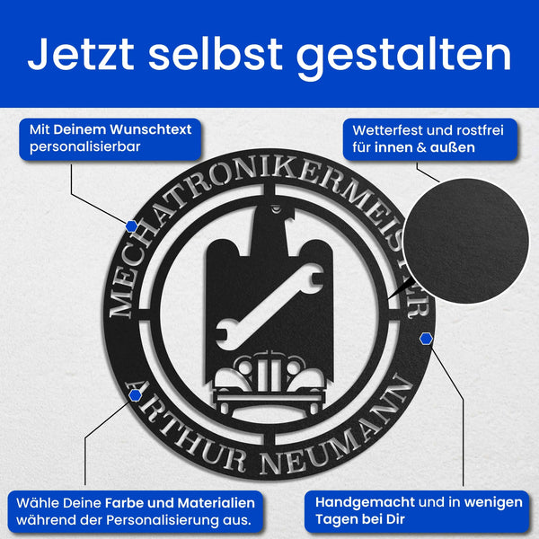 Kfz-Mechatroniker - Zunft-Schilder
