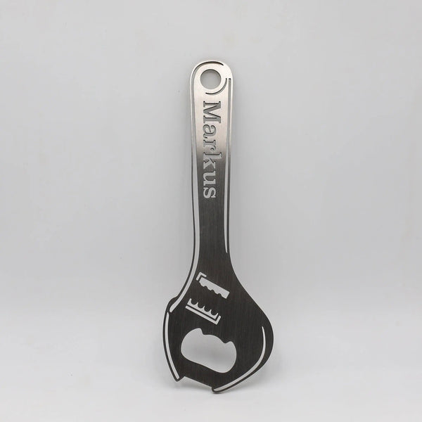 Steelmonks-Metallschild,Flaschenschlüssel. Besonderes Produkt Wanddekoration erhältlich in verschiednen Größen und Farben.