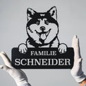 Hund auf Schild -  Hunde Schild