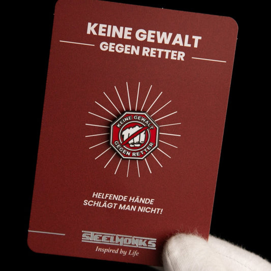 Badge « Pas de violence envers les sauveteurs »
