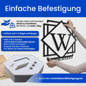 Monogramm im filigranen Schild -  Monogramm