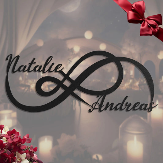 Unendliche Namen -  Personalisiertes Valentinstagsgeschenk