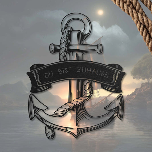 Großer Anker -  Maritimes Schild