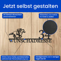 Straßenschild mit Reiter