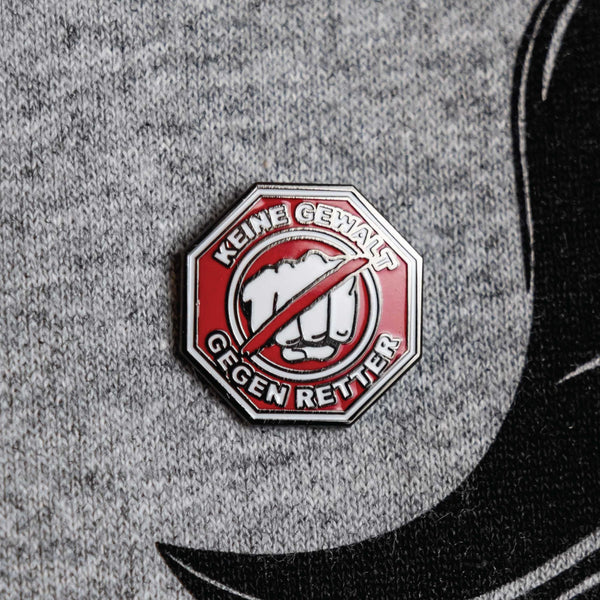 Badge « Pas de violence envers les sauveteurs »