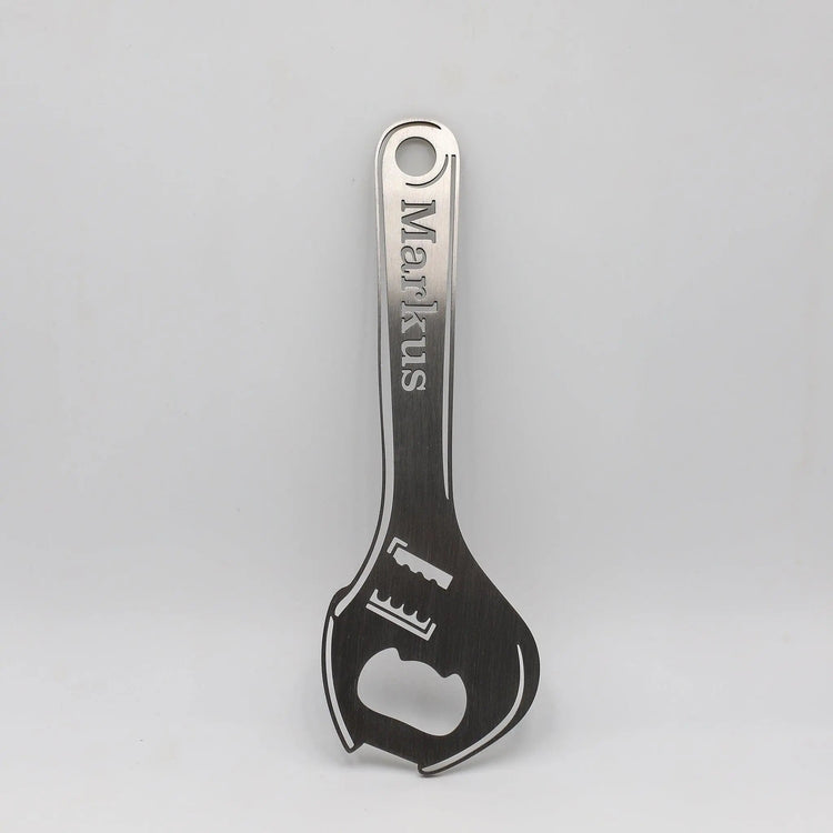 Steelmonks-Metallschild,Flaschenschlüssel. Besonderes Produkt Wanddekoration erhältlich in verschiednen Größen und Farben.