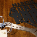 Steelmonks-Metallschild,Flaschenschlüssel. Besonderes Produkt Wanddekoration erhältlich in verschiednen Größen und Farben.