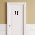 Steelmonks-Metallschild,Toiletten Figuren. Standard Wanddekoration erhältlich in verschiednen Größen und Farben.