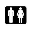 Steelmonks-Metallschild,Toiletten Schild. Standard Wanddekoration erhältlich in verschiednen Größen und Farben.