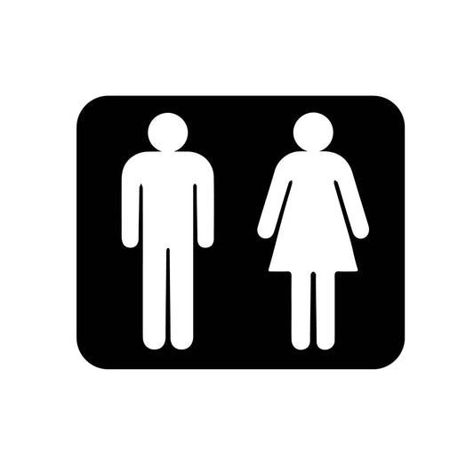 Steelmonks-Metallschild,Toiletten Schild. Standard Wanddekoration erhältlich in verschiednen Größen und Farben.