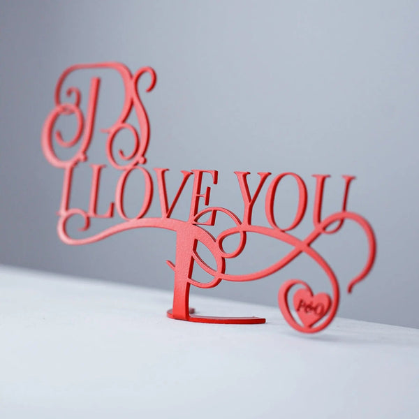 P.S. I love you Aufsteller - Valentinstag Tischdekoration